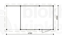 actie blokhut plat dak Oxfordshire Lounge 338x250 - ProWood - PWOLO338250 - 338x250