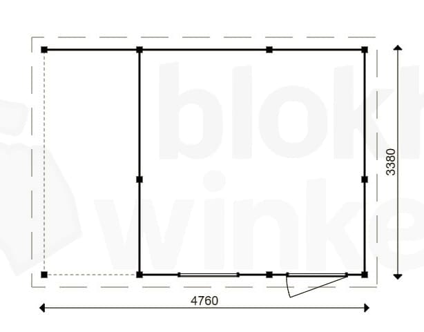 actie blokhut plat dak Oxfordshire Lounge 338x338 - ProWood - PWOLO338338 - 338x338 actie blokhut plat dak Oxfordshire Lounge 338x338 - ProWood - PWOLO338338 - 338x338
