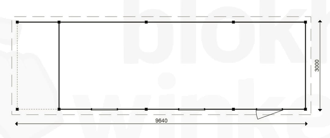 actie blokhut plat dak Oxfordshire Lounge 826x300 geïmpregneerd - ProWood - PWOPO826300-DI - 826x300 actie blokhut plat dak Oxfordshire Lounge 826x300 geïmpregneerd - ProWood - PWOPO826300-DI - 826x300