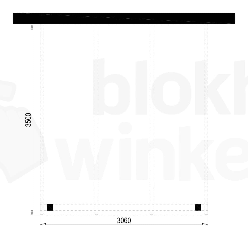 Plattegrond PEXT Douglas veranda 306x350