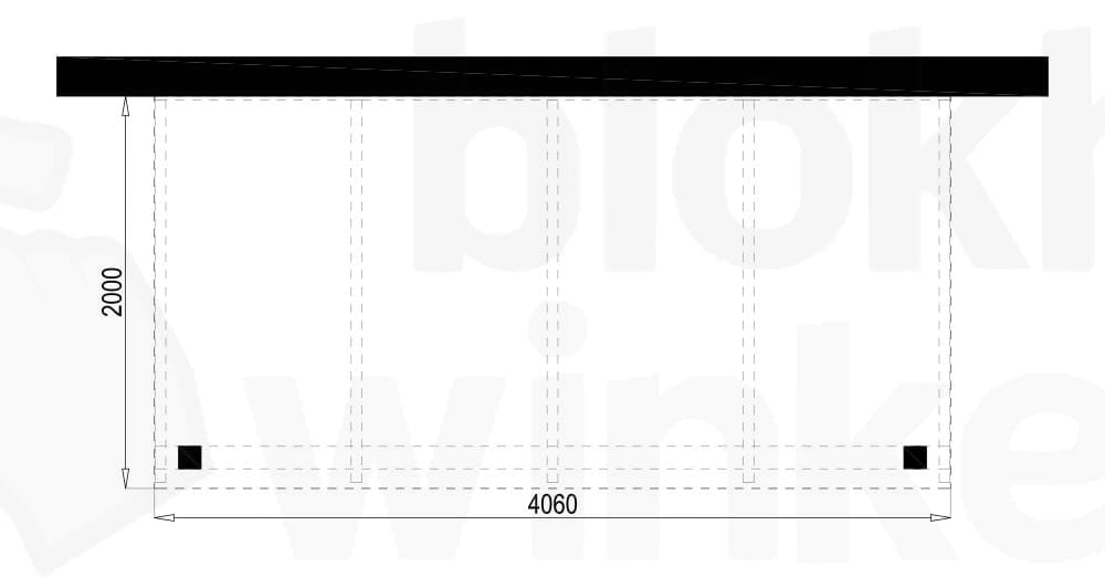 Plattegrond PEXT Douglas veranda 406x200