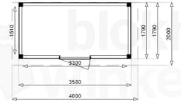 vrijstaand zelfbouw tuinhuis van douglas Douglas Tuinhuis Sydney 400x200 - Outback - OBSY400200 - 400x200