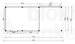 vrijstaand zelfbouw tuinhuis van douglas Douglas Tuinhuis Sydney Lounge 500x350 - Outback - OBSYLO500350 - 500x350