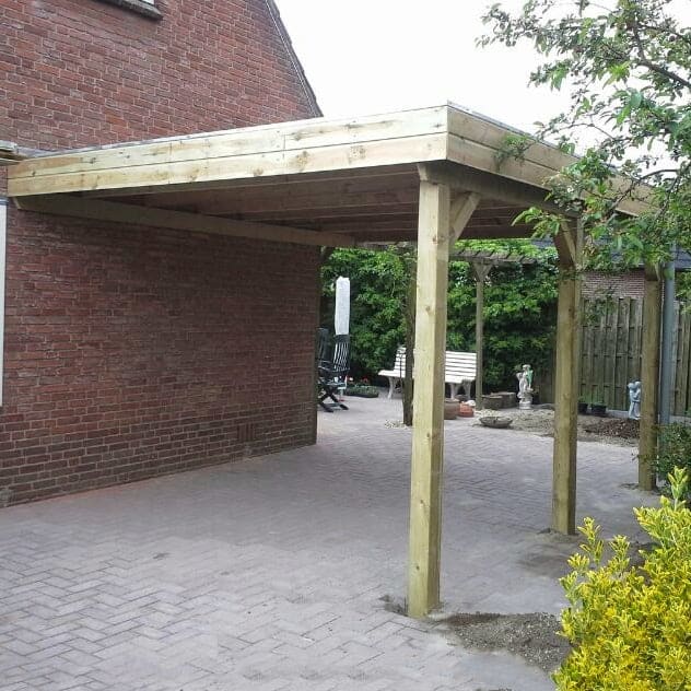 Outback Geïmpregneerde Aanbouw Carport 300x300