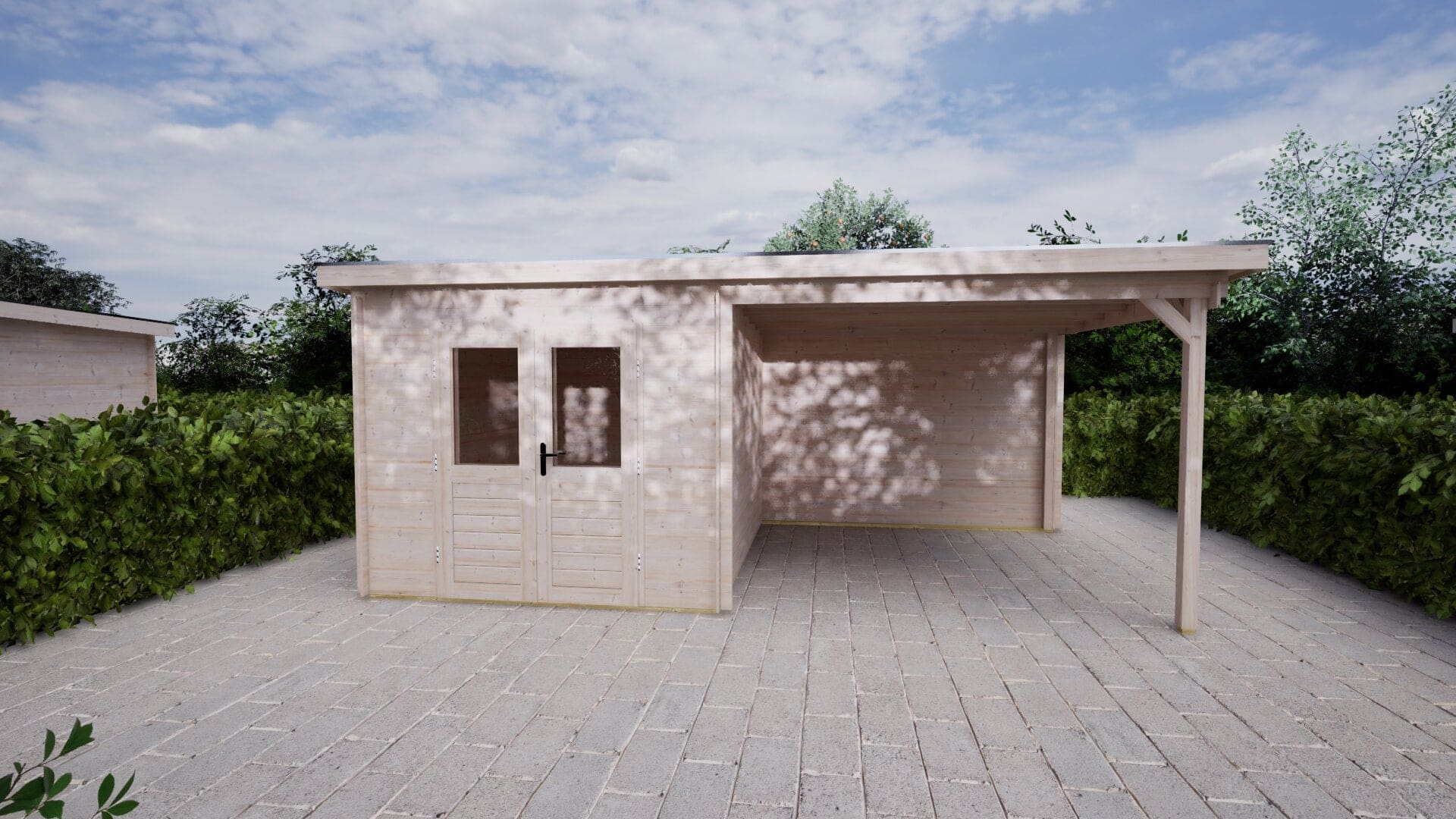 Blokhut Camelia 250x300 + 300 | Inclusief EPDM, fundamentbalken en bezorging!