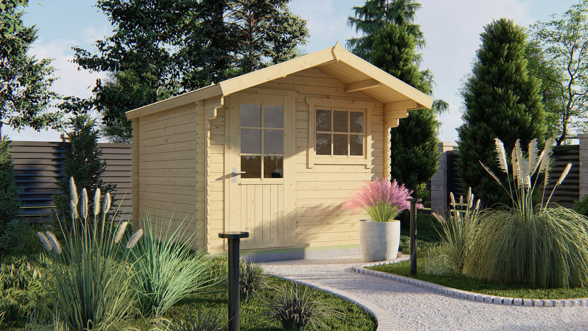 Blokhut Bo | Inclusief fundamentbalken, shingles, startset en bezorging!