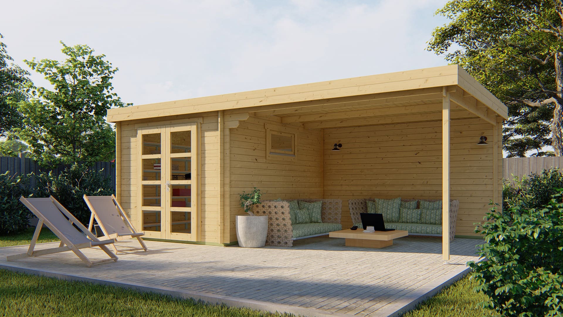 Blokhut Diederick | Inclusief fundamentbalken, EPDM, startset en bezorging!