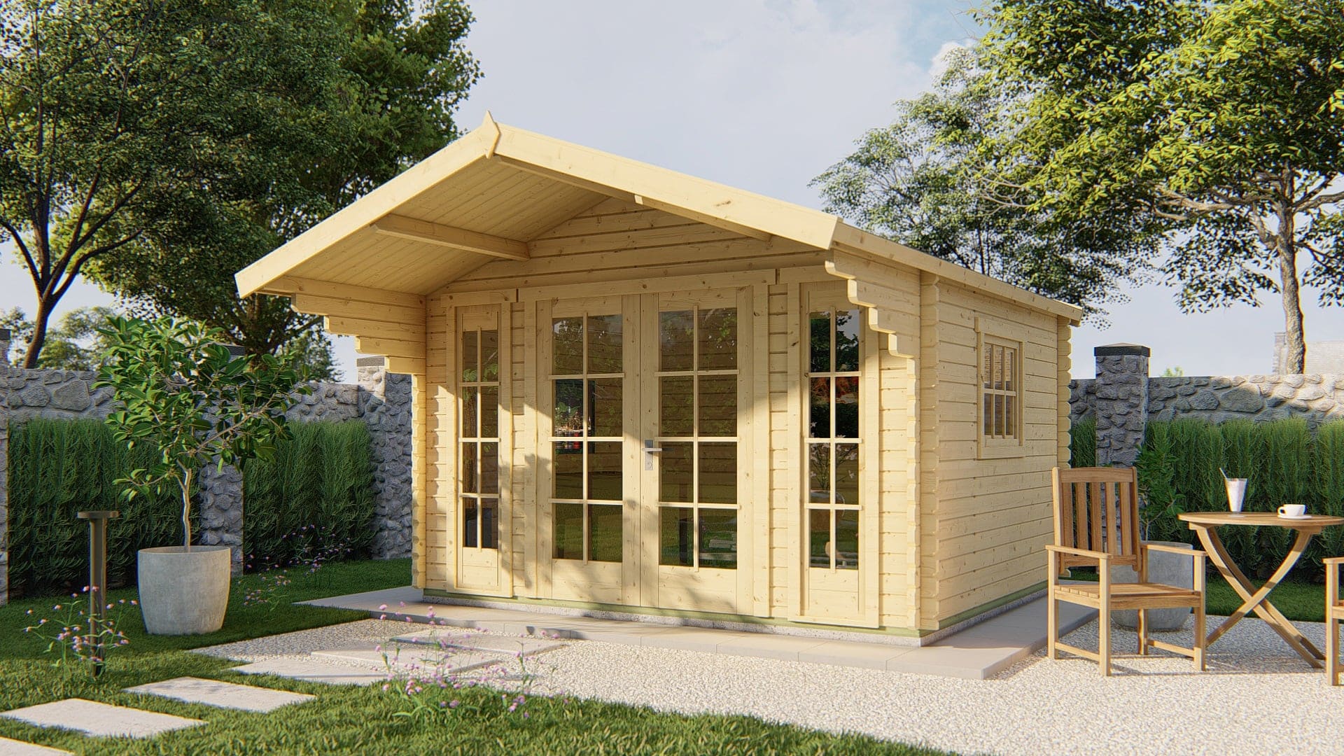 Blokhut Inglund | Inclusief fundamentbalken, shingles, startset en bezorging!