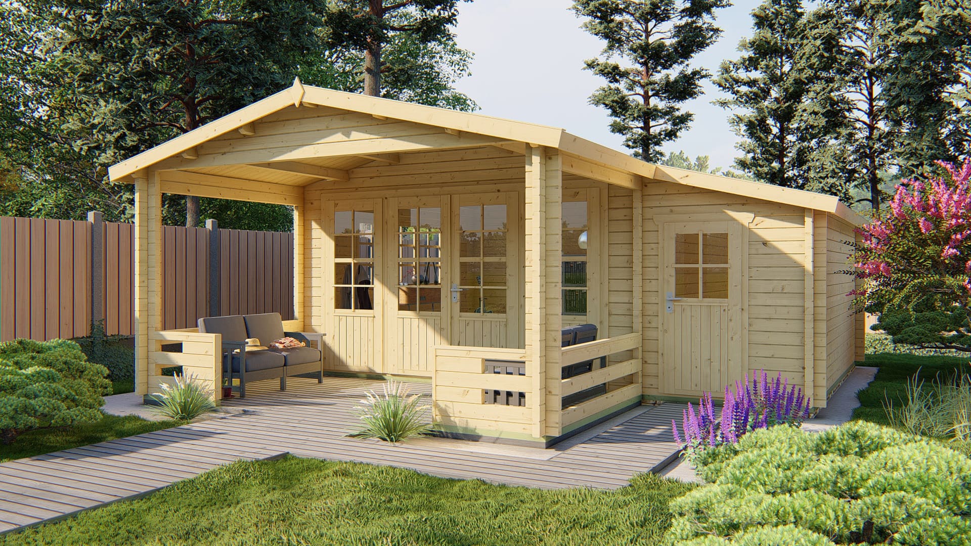 Blokhut Manchester | Inclusief fundamentbalken, shingles, startset en bezorging!