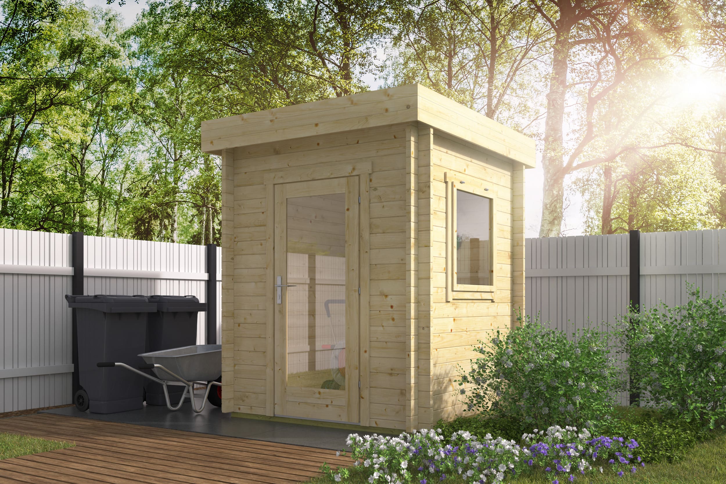 Blokhut Frankie | Inclusief fundamentbalken, easyroofing, startset en bezorging!
