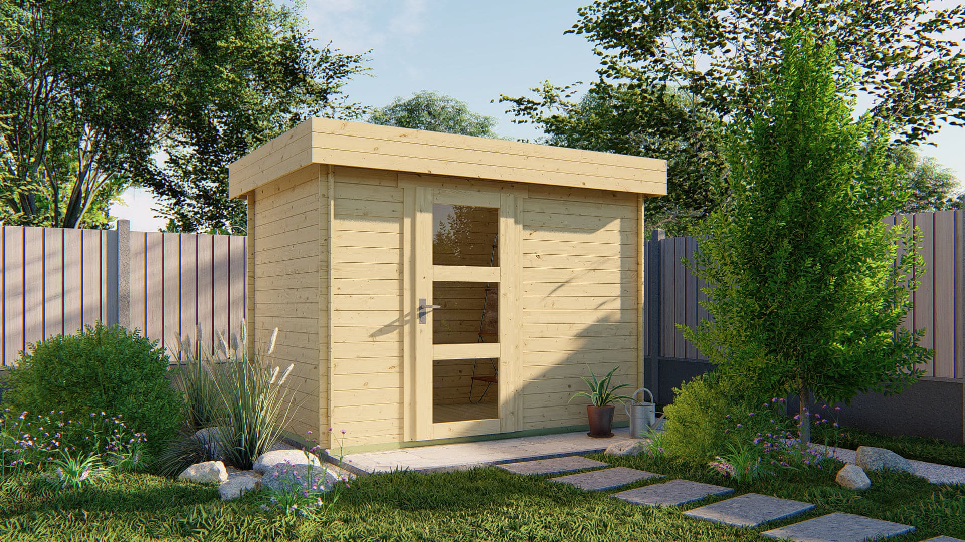 Blokhut Novalie2.0 | Inclusief fundamentbalken, easyroofing, startset en bezorging!