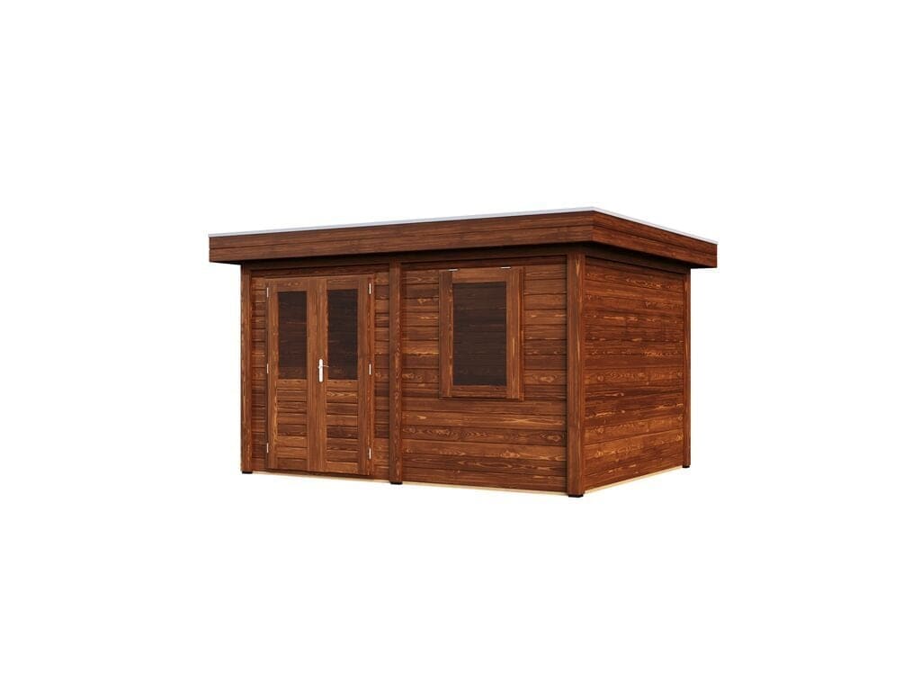 Lugarde Select Modern tuinhuis Bodegraven 388x300cm - Bruine olie