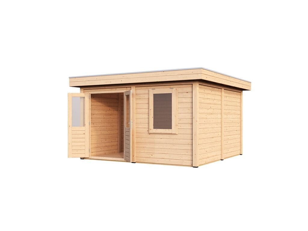 Lugarde Select Modern tuinhuis Rotterdam 388x388cm - Onbehandeld