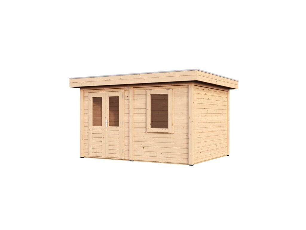 Lugarde Select Modern tuinhuis 44mm Bodegraven 388x300cm - Onbehandeld