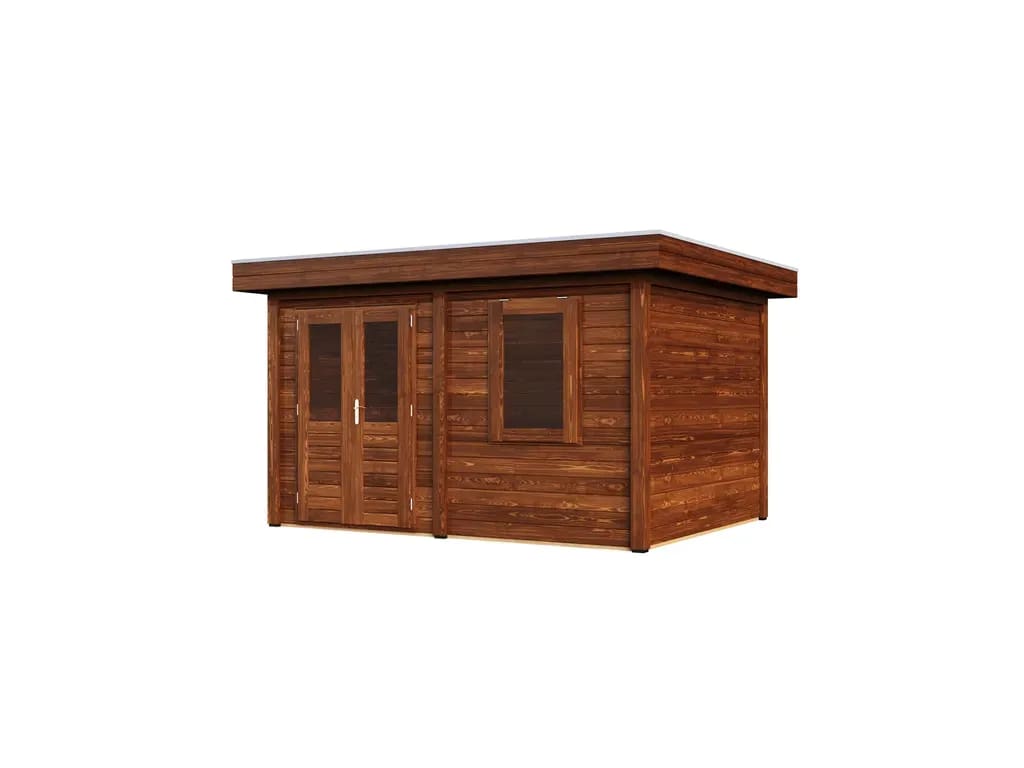 Lugarde Select Modern tuinhuis 44mm Bodegraven 388x300cm - Behandeld