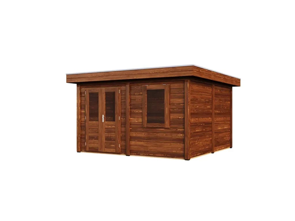 Lugarde Select Modern tuinhuis 44mm Rotterdam 388x388cm - Behandeld