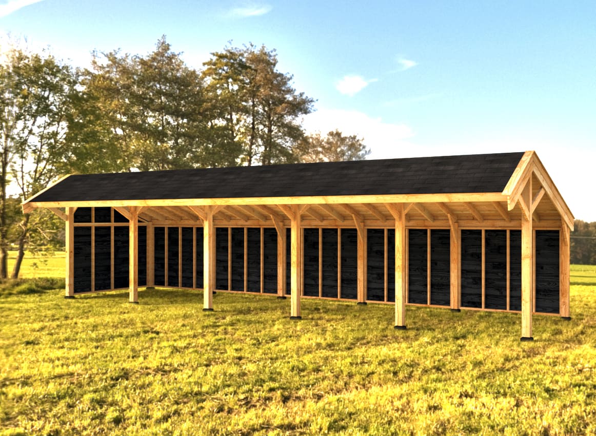 Woodvision Kapschuur Modulair Amstelland 1750x310 (5 vakken)