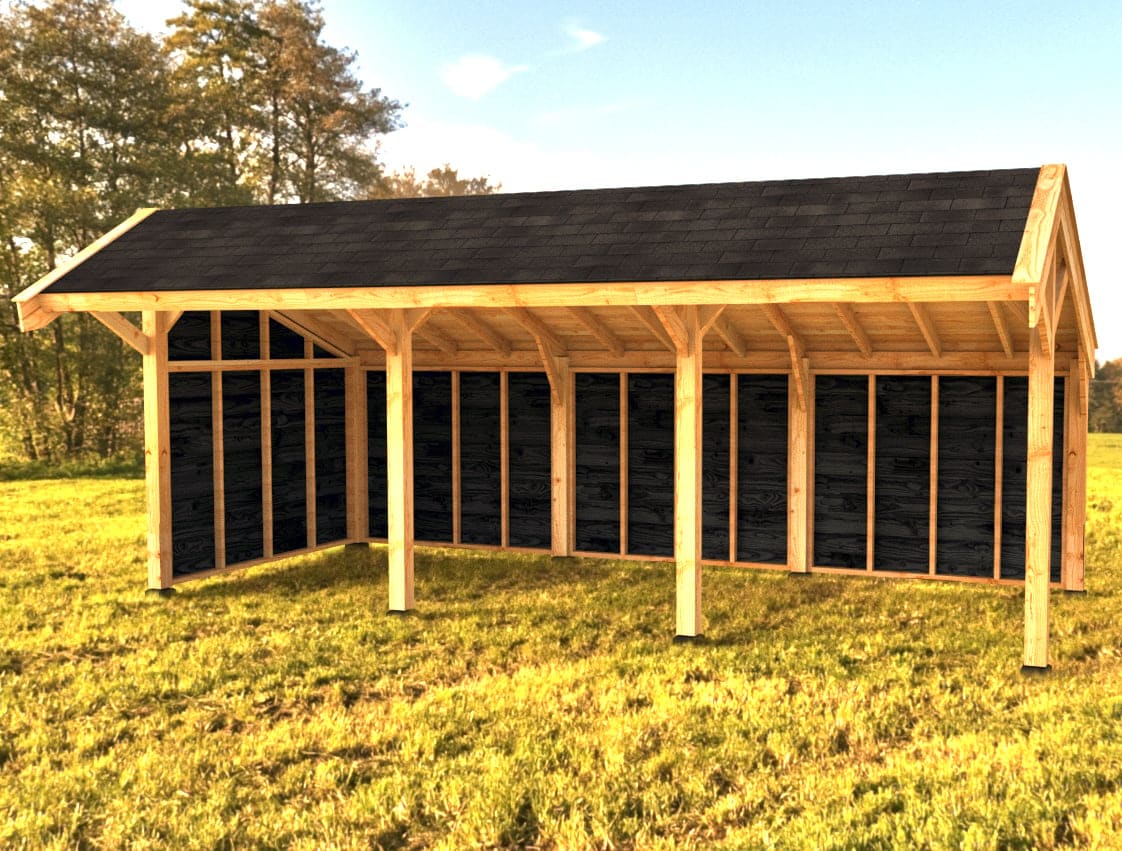 Woodvision Kapschuur Modulair Amstelland 750x230 (3 vakken)