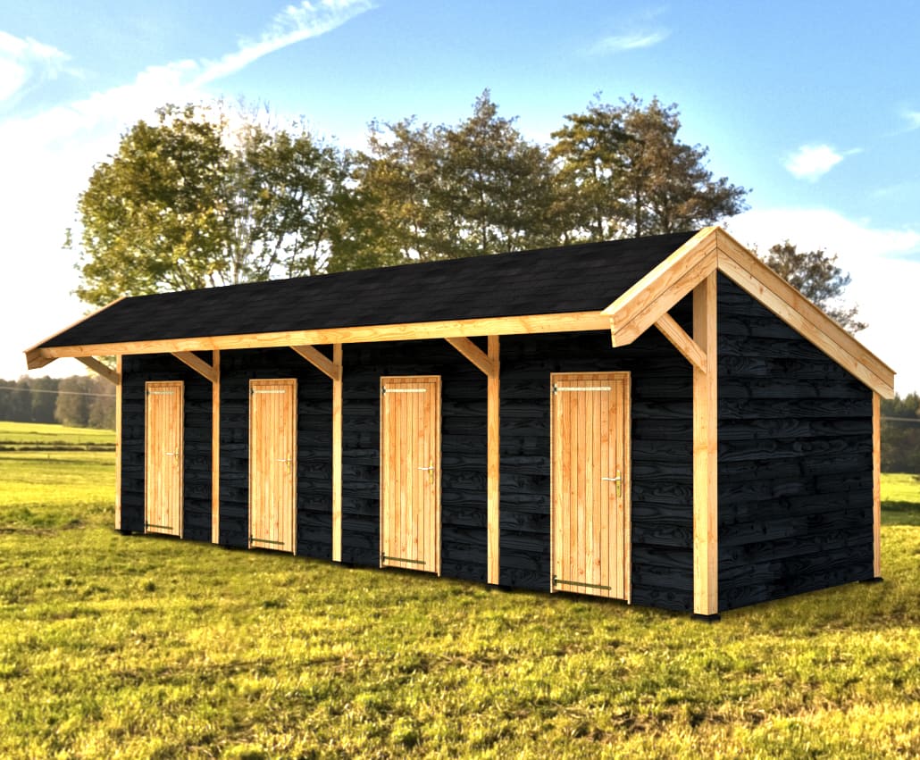 Woodvision Kapschuur Modulair Delfland 1400x310 (4 vakken)