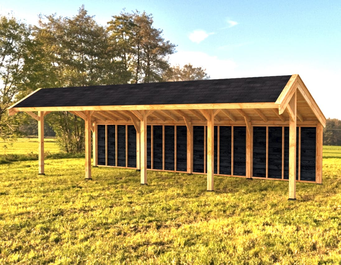 Woodvision Kapschuur Modulair Gaasterland 1400x310 (4 vakken)