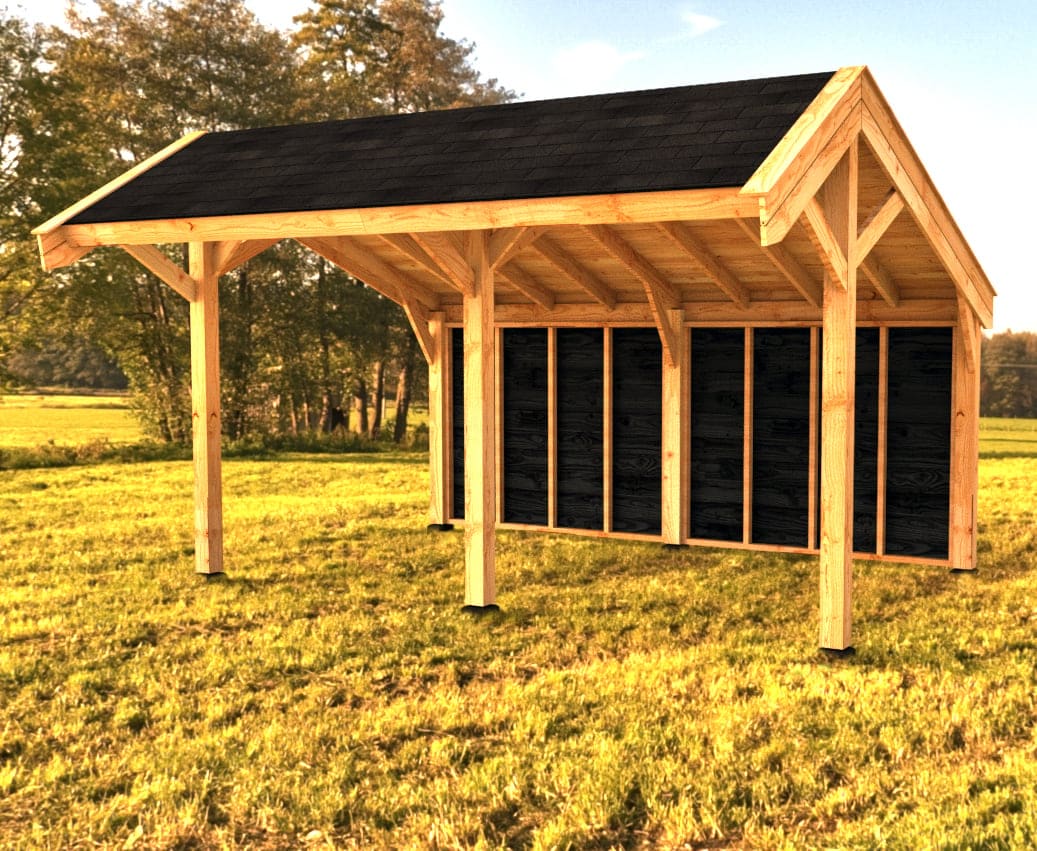 Woodvision Kapschuur Modulair Gaasterland 600x310 (2 vakken)