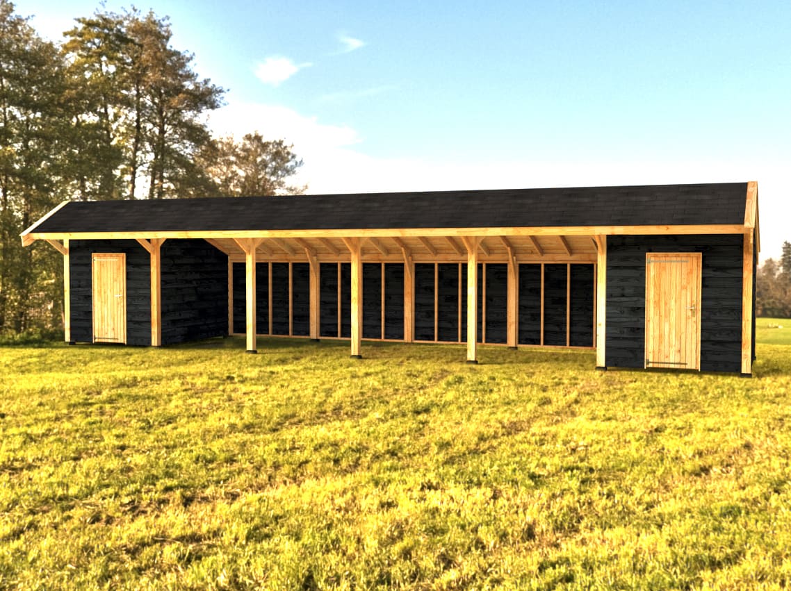 Woodvision Kapschuur Modulair Kennemerland 2100x310 (6 vakken)