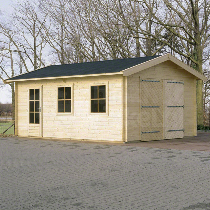 Lugarde blokhut Garage Colorado 300x500 geïmpregneerd