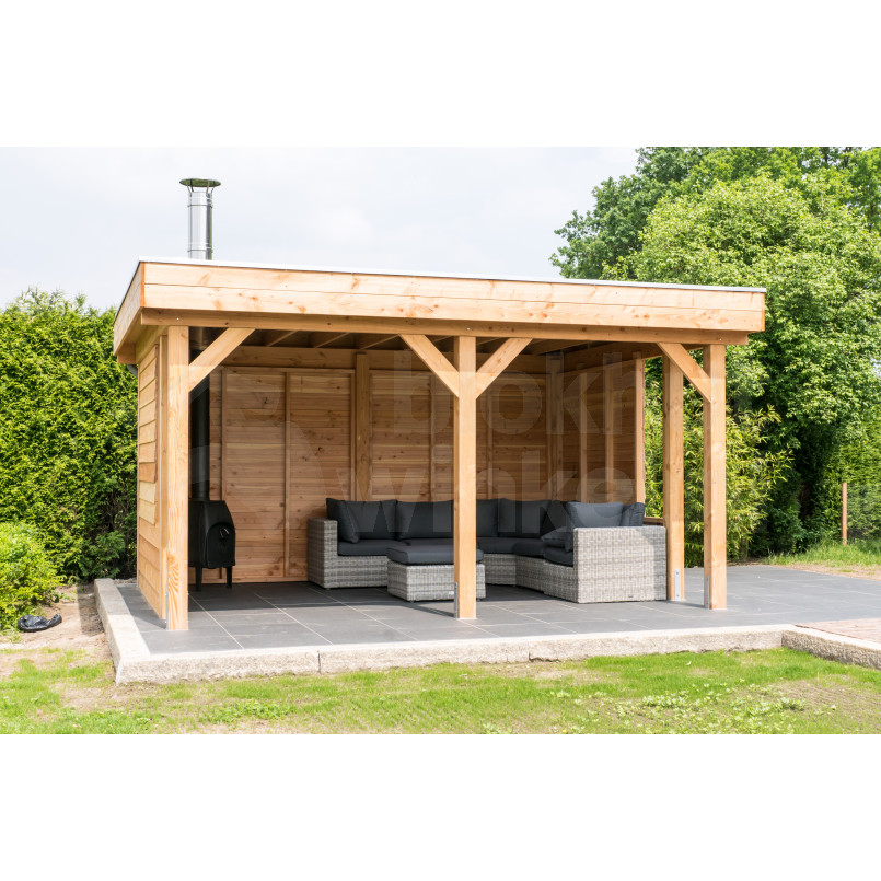 Houten Outback Douglas Vrijstaande Veranda 1050x350