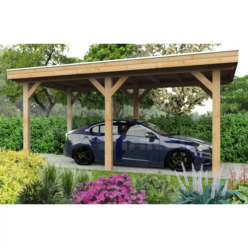 Correspondentie Speel Vergelden Outback Douglas Vrijstaande Carport 400x350