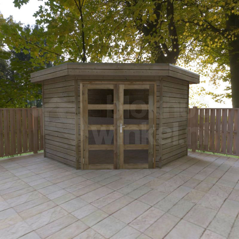 Woodford houtskeletbouw tuinhuis Bennington Comfort Corner 300x300