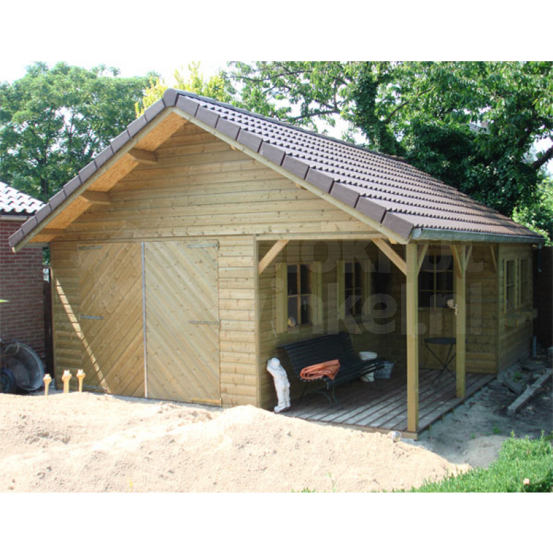 Woodford houtskeletbouw garage Huntsville 500x800
