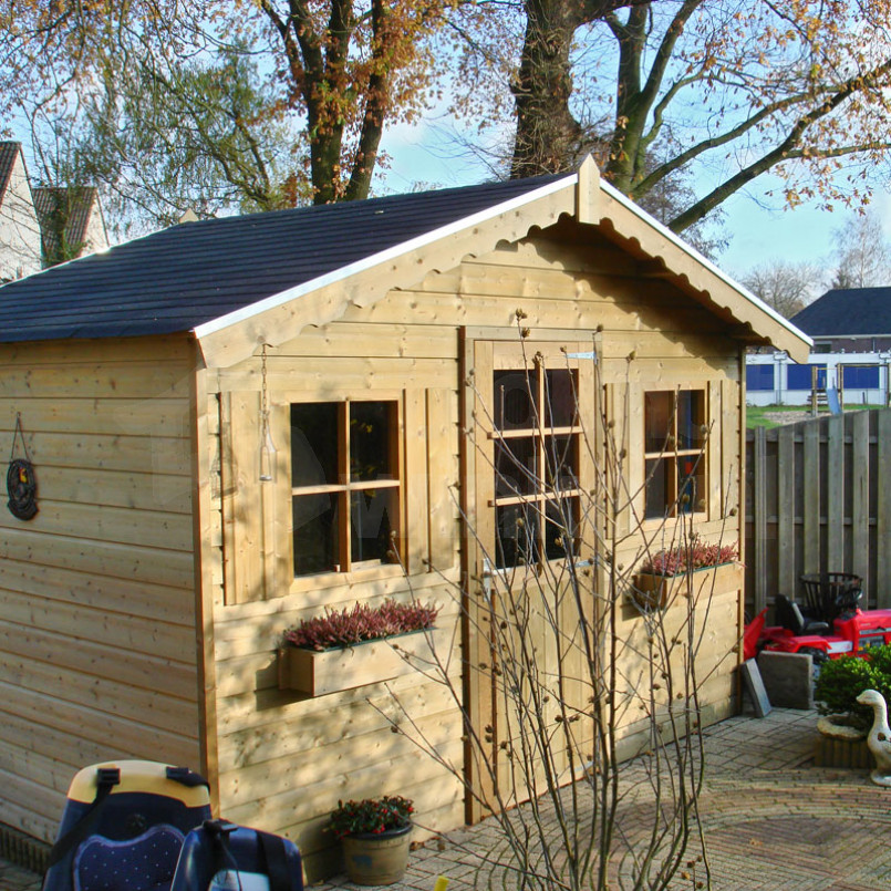 Woodford houtskeletbouw tuinhuis Louisville 450x150