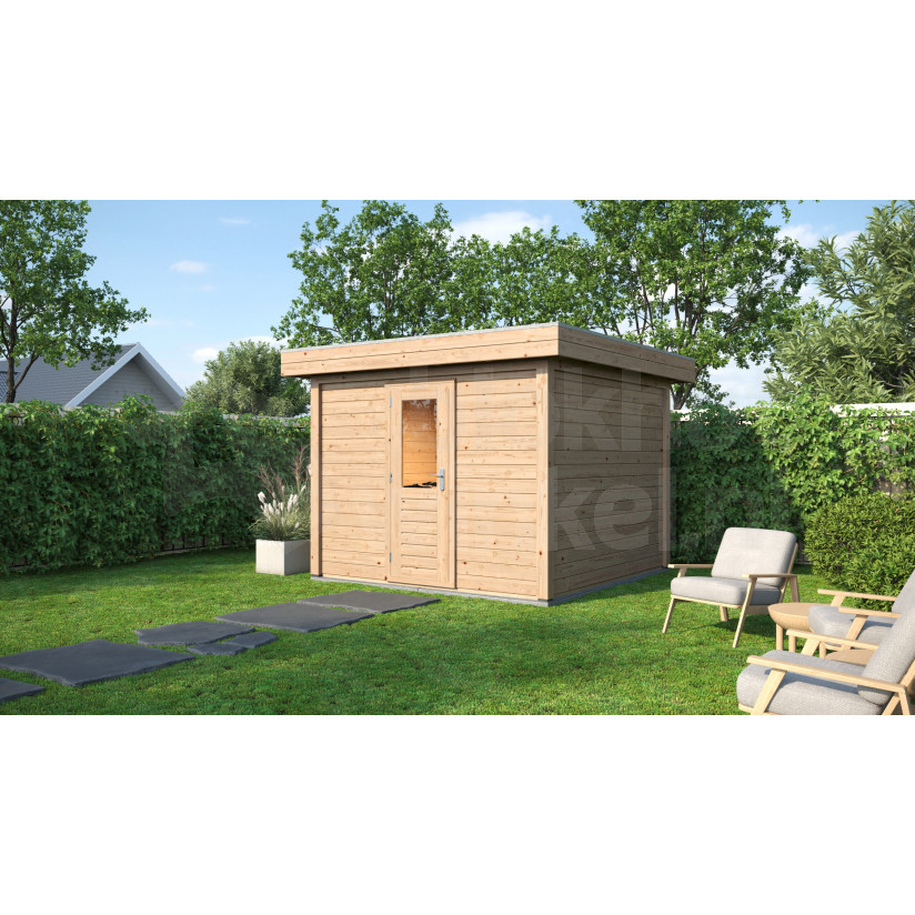 Lugarde Select Modern tuinhuis Groningen 300x300cm - Onbehandeld