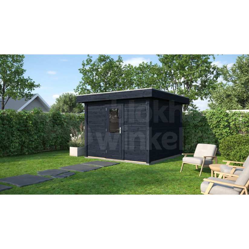 Lugarde Select Modern tuinhuis Groningen 300x300cm - Zwarte olie