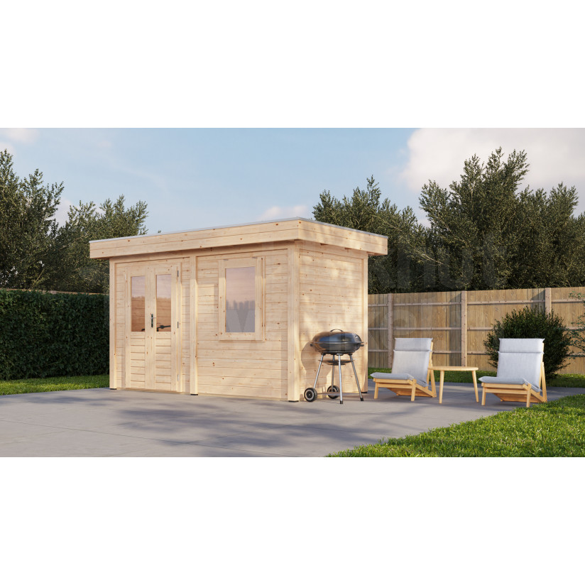 Lugarde Select Modern tuinhuis Gorssel 388x200cm - Onbehandeld