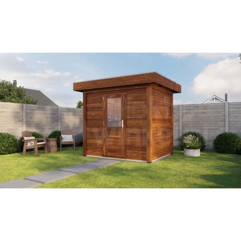 Lugarde Select Modern tuinhuis Aalsmeer 250x200cm - Bruine Olie