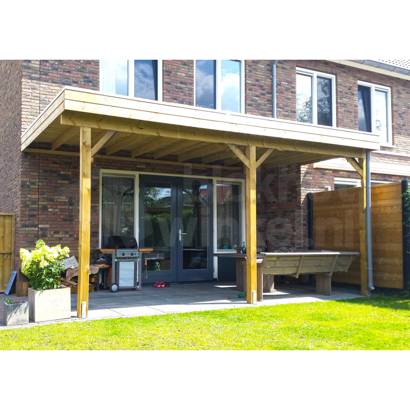 Houten Outback Geïmpregneerde Aanbouw Veranda 300x360