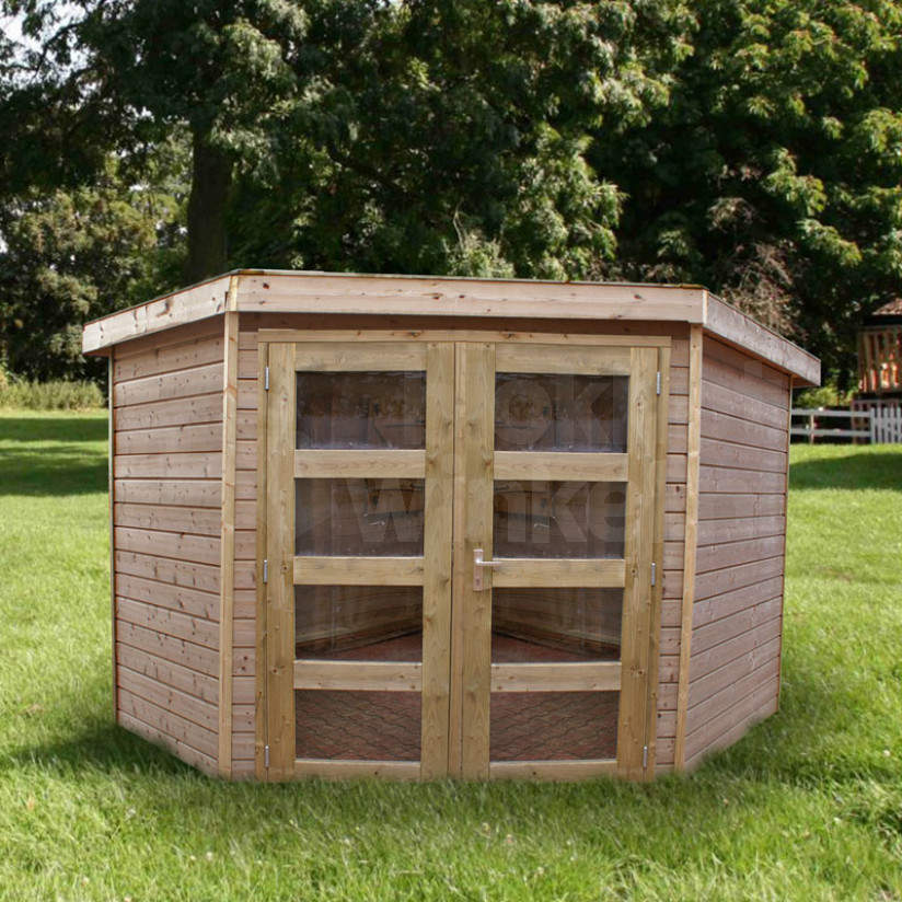 Woodford houtskeletbouw tuinhuis Bennington Economy Corner 300x450