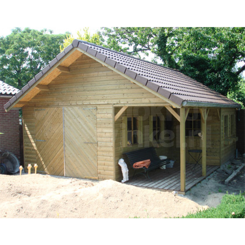 Woodford houtskeletbouw garage Huntsville 500x800