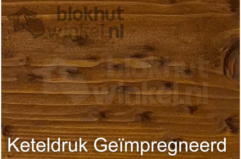 Woca exterior Woodoil Merbau 2,5L op keteldruk geimpregneerd hout
