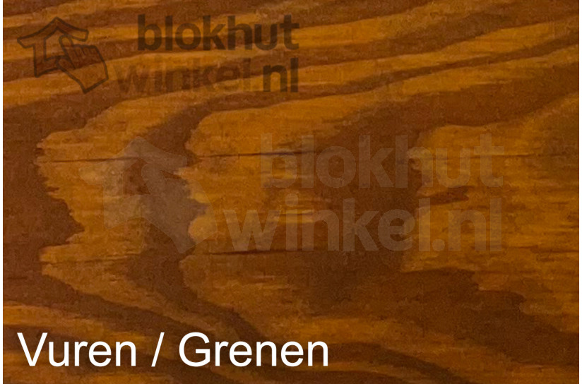 Woca exterior Woodoil Merbau 2,5L op vuren / grenen hout