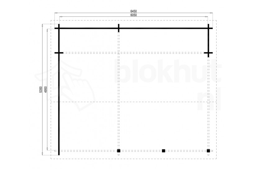 Plattegrond Interflex blokhut Kapschuur Lucena