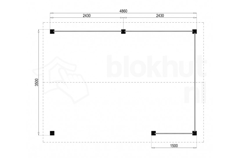 Plattegrond Lugarde blokhut Hamilton 350x486 gecoat