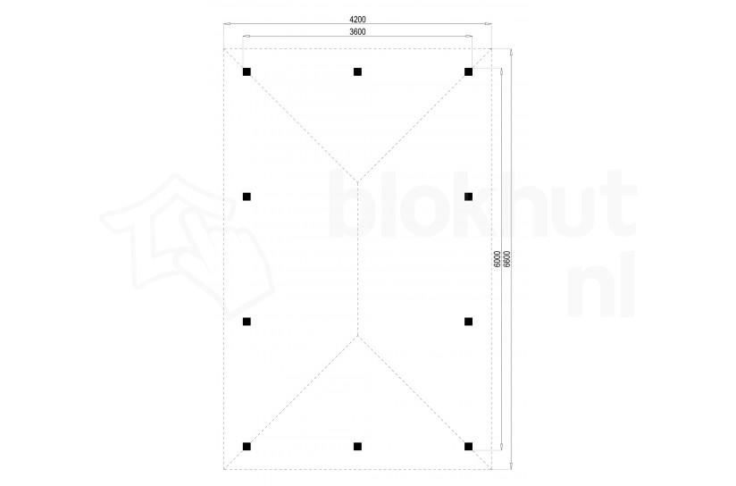 Plattegrond Lugarde Veranda 360x600