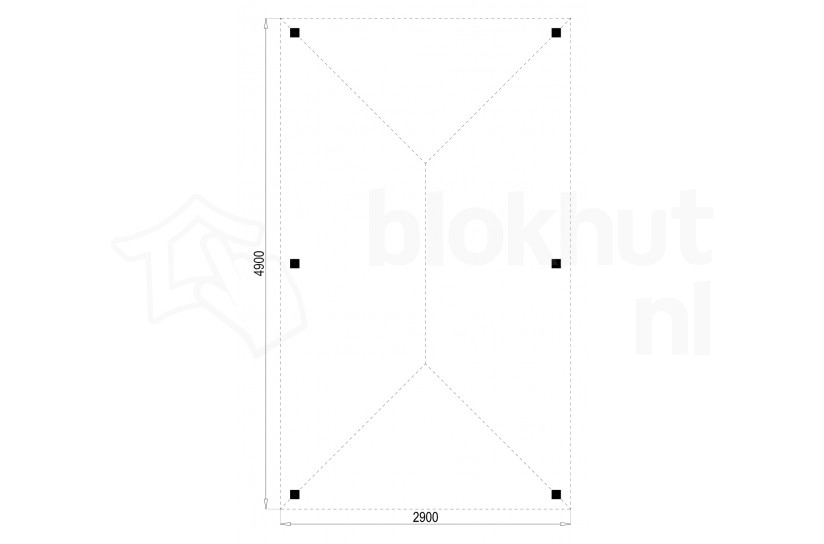 Plattegrond Tuindeco veranda Grande