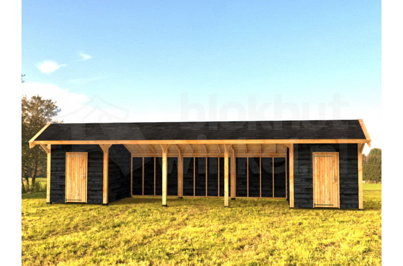 Woodvision Kapschuur Modulair Kennemerland 1750x310 geïmpregneerd (5 vakken)