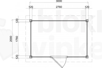 Lugarde Select Modern tuinhuis Hoeven 300x200cm - Zwarte olie