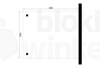 Outback Geïmpregneerde Aanbouw Carport 360x300