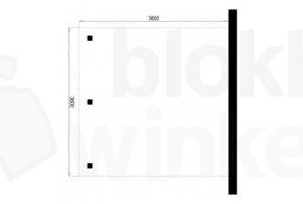 Outback Geïmpregneerde Aanbouw Carport 360x360