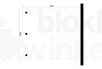 Outback Geïmpregneerde Aanbouw Carport 420x360
